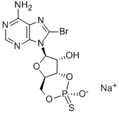 8-BROMOADENOSINE-3',5'-CYCLIC MONOPHOSPHOROTHIOATE, SP-ISOMER SODIUM SALT CAS#: 127634-20-2