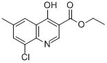 8-CHLORO-4-HYDROXY-6-METHYLQUINOLINE-3-CARBOXYLIC ACID ETHYL ESTER CAS#: 338795-13-4