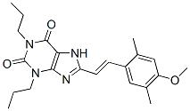 8-[(E)-2-(4-methoxy-2,5-dimethyl-phenyl)ethenyl]-1,3-dipropyl-7H-purin e-2,6-dione CAS#: 151539-37-6