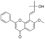 8-[(E)-3-Hydroxy-3-methyl-1-butenyl]-7-methoxy-2-phenyl-4H-1-benzopyran-4-one CAS#: 41689-78-5