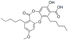 8-Hydroxy-3-methoxy-11-oxo-1,6-dipentyl-11H-dibenzo[b,e][1,4]dioxepin-7-carboxylic acid CAS#: 31676-87-6