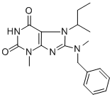 8-[benzyl(methyl)amino]-7-sec-butyl-3-methyl-3,7-dihydro-1H-purine-2,6-dione CAS#: 332904-95-7