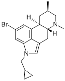 (8-beta)-13-Bromo-1-(cyclopropylmethyl)-6,8-dimethylergoline CAS#: 122367-97-9