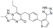 8-methyl-2-propyl-3-[[4-[3-(2H-tetrazol-5-yl)thiophen-2-yl]phenyl]meth yl]-1,5,7,9-tetrazabicyclo[4.3.0]nona-2,5,7-trien-4-one CAS#: 168152-82-7