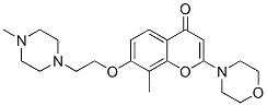 8-methyl-7-(2-(4-methyl-1-piperazinyl)ethoxy)-2-(4-morpholinyl)-4H-1-benzopyran-4-one CAS#: 141308-25-0
