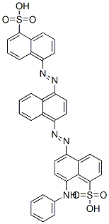 8-(phenylamino)-5-[[4-[(5-sulpho-1-naphthyl)azo]-1-naphthyl]azo]naphthalene-1-sulphonic acid CAS#: 30255-64-2