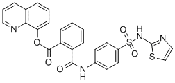 8-quinolyl 2-[[[4-[(thiazole-2-ylamino)sulphonyl]phenyl]amino]carbonyl]benzoate CAS#: 34352-08-4