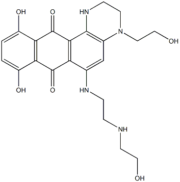 8,11-dihydroxy-4-(2-hydroxyethyl)-6-((2-((2-hydroxyethyl)amino)ethyl)amino)-1,2,3,4,7,12-hexahydronaphtho(2,3-f)quinoxaline-7,12-dione CAS#: 137132-70-8