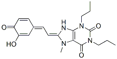(8E)-8-[(2Z)-2-(3-hydroxy-4-oxo-1-cyclohexa-2,5-dienylidene)ethylidene ]-7-methyl-1,3-dipropyl-9H-purine-2,6-dione CAS#: 151539-46-7