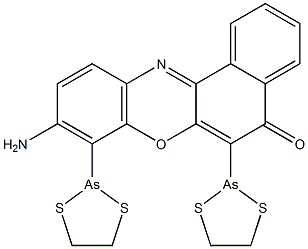 9-AMino-6,8-di-1,3,2-dithiarsolan-2-yl-5H-benzo[a]phenoxazin-5-one CAS#: 345340-48-9