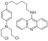 9-Acridinamine, N-(5-(4-(bis(2-chloroethyl)amino)phenoxy)pentyl)- CAS#: 125173-74-2