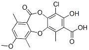 9-Chloro-8-hydroxy-3-methoxy-1,4,6-trimethyl-11-oxo-11H-dibenzo[b,e][1,4]dioxepin-7-carboxylic acid CAS#: 38629-31-1