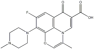 9-Fluoro-3-methyl-10-(4-methyl-1-piperazinyl)-7-oxo-7H-pyrido[1,2,3-de]-1,4-benzoxazine-6-carboxylic acid CAS#: 115841-55-9