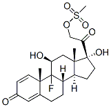 9-fluoro-11beta,17,21-trihydroxypregna-1,4-diene-3,20-dione 21-methanesulphonate CAS#: 382-66-1