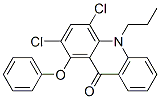 9(10H)-Acridinone, 2,4-dichloro-1-phenoxy-10-propyl- CAS#: 135804-80-7