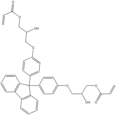 9,9-bis[4-(2-hydroxy-3-acryloyloxypropoxy)phenyl]fluorene CAS#: 143182-97-2