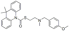 (9,9-dimethylacridin-10-yl)-[2-[(4-methoxyphenyl)methyl-methyl-amino]e thylsulfanyl]methanone CAS#: 38044-63-2
