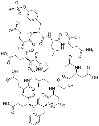 AC-ASP-GLY-ASP-PHE-GLU-GLU-ILE-PRO-GLU-GLU-TYR(SO3H)-LEU-GLN-OH CAS#: 348603-19-0