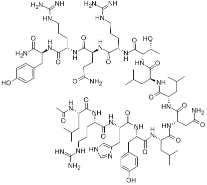AC-LEU-ARG-HIS-TYR-LEU-ASN-LEU-LEU-THR-ARG-GLN-ARG-TYR-NH2 CAS#: 155709-24-3