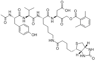 AC-TYR-VAL-LYS(BIOTINYL)-ASP-2,6-DIMETHYLBENZOYLOXYMETHYLKETONE CAS#: 154719-25-2