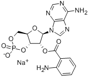 ADENOSINE 3',5'-CYCLIC MONOPHOSPHATE, 2'-O-ANTHRANILOYL-, SODIUM SALT CAS#: 142702-29-2