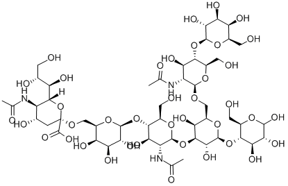 ALPHA-NEUNAC-[2->6]-BETA-GAL-[1->4]-BETA-GLCNAC-[1->3][BETA-GAL-(1->4)-BETA-GLCNAC(1->6)]-BETA-GAL-[1->4]-GLC CAS#: 118023-83-9