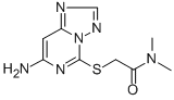 Acetamide, 2-((7-amino(1,2,4)triazolo(1,5-c)pyrimidin-5-yl)thio)-N,N-d imethyl- CAS#: 143212-83-3