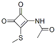 Acetamide,  N-[2-(methylthio)-3,4-dioxo-1-cyclobuten-1-yl]- CAS#: 152836-82-3