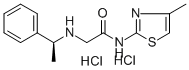 Acetamide, N-(4-methyl-2-thiazolyl)-2-((1-phenylethyl)amino)-, dihydro chloride, (-)- CAS#: 129340-81-4