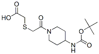 Acetic acid, [[2-[4-[[(1,1-dimethylethoxy)carbonyl]amino]-1-piperidinyl]-2-oxoethyl]thio]- (9CI) CAS#: 281223-60-7