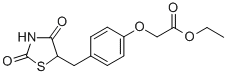 Acetic acid, [4-[(2,4-dioxo-5-thiazolidinyl)methyl]phenoxy]-, ethyl ester CAS#: 172648-06-5