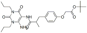 Acetic  acid,  [4-[3-[(6-amino-1,2,3,4-tetrahydro-2,4-dioxo-1,3-dipropyl-5-pyrimidinyl)amino]-2-methyl-3-oxopropyl]phenoxy]-,  1,1-dimethylethyl  ester CAS#: 144871-77-2