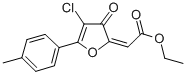 Acetic acid, (4-chloro-5-(4-methylphenyl)-3-oxo-2(3H)-furanylidene)-, ethyl ester CAS#: 139266-45-8