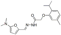 Acetic  acid,  [5-methyl-2-(1-methylethyl)phenoxy]-,  [[5-(dimethylamino)-2-furanyl]methylene]hydrazide  (9CI) CAS#: 341937-55-1