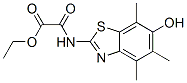 Acetic  acid,  [(6-hydroxy-4,5,7-trimethyl-2-benzothiazolyl)amino]oxo-,  ethyl  ester  (9CI) CAS#: 120164-72-9