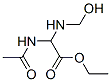 Acetic acid, (acetylamino)(hydroxymethylamino)-, ethyl ester (9CI) CAS#: 133873-16-2