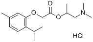 Acetic acid, (thymyloxy)-, 2-(dimethylamino)-1-methylethyl ester, hydr ochloride CAS#: 32305-40-1