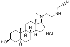 Acetonitrile, ((2-(((3-beta,5-alpha,17-beta)-3-hydroxyandrostan-17-yl) methylamino)ethyl)amino)-, dihydrochloride CAS#: 126054-51-1