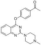 Acetophenol, 4-(2-(4-methyl-1-piperzinyl)-4-quinazolinyloxy)- CAS#: 129112-42-1