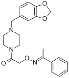 Acetophenone O-[[4-(3,4-methylenedioxybenzyl)piperazino]carbonylmethyl]oxime CAS#: 38063-85-3