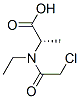 Alanine,  N-(chloroacetyl)-N-ethyl-  (9CI) CAS#: 138062-75-6