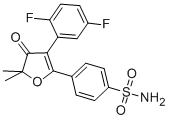 BENZENESULFONAMIDE, 4-[3-(2,5-DIFLUOROPHENYL)-4,5-DIHYDRO-5,5-DIMETHYL-4-OXO-2-FURANYL]- CAS#: 301693-32-3