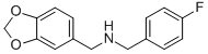 BENZO[1,3]DIOXOL-5-YLMETHYL-(4-FLUORO-BENZYL)-AMINE CAS#: 346725-54-0