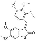 BENZO[B]THIOPHEN-2(3H)-ONE, 5,6-DIMETHOXY-3-[(2,3,4-TRIMETHOXYPHENYL)METHYLENE]- CAS#: 344243-13-6