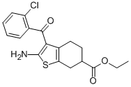 BENZO[B]THIOPHENE-6-CARBOXYLIC ACID, 2-AMINO-3-(2-CHLOROBENZOYL)-4,5,6,7-TETRAHYDRO-, ETHYL ESTER CAS#: 114777-87-6