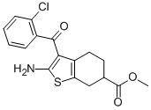 BENZO[B]THIOPHENE-6-CARBOXYLIC ACID, 2-AMINO-3-(2-CHLOROBENZOYL)-4,5,6,7-TETRAHYDRO-, METHYL ESTER CAS#: 114777-86-5