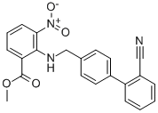 BENZOIC ACID, 2-[[(2'-CYANO[1,1'-BIPHENYL]-4-YL)METHYL]AMINO]-3-NITRO-METHYL ESTER CAS#: 139481-28-0