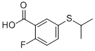 BENZOIC ACID, 2-FLUORO-5-[(1-METHYLETHYL)THIO]- CAS#: 138736-66-0