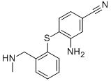 BENZONITRILE, 3-AMINO-4-[[2-[(METHYLAMINO)METHYL]PHENYL]THIO] CAS#: 296774-10-2