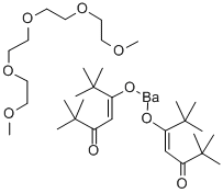 BIS(2,2,6,6-TETRAMETHYL-3,5-HEPTANEDIONATO)BARIUM TETRAGLYME ADDUCT CAS#: 136629-60-2